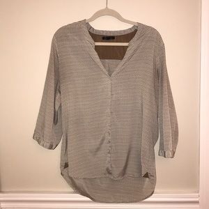 White Blouse w/ Black Spots